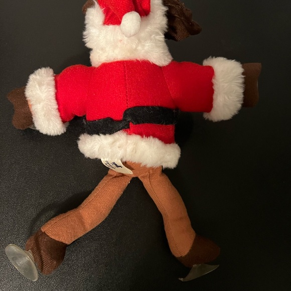 Santa Rocky Bullwinkle Stuffed Animal Suction Cup Car Window Christmas Plush LN - Picture 6 of 7